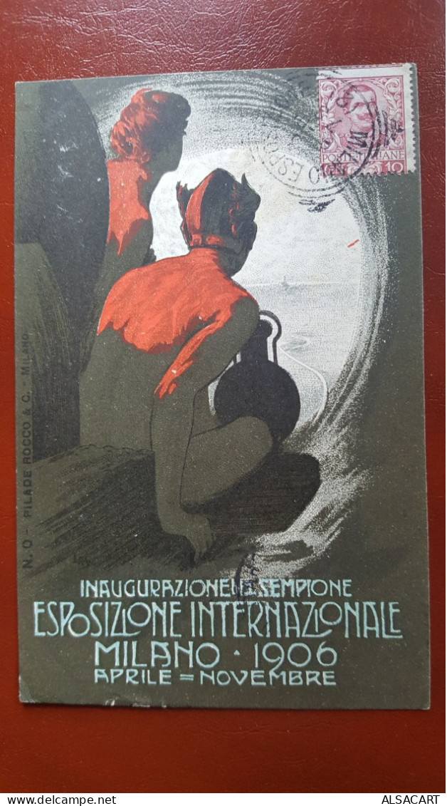 Inaugurazione Esposizione Internazionale Milano 1906 , Illustrateur Metlicovitz - Milano (Milan)