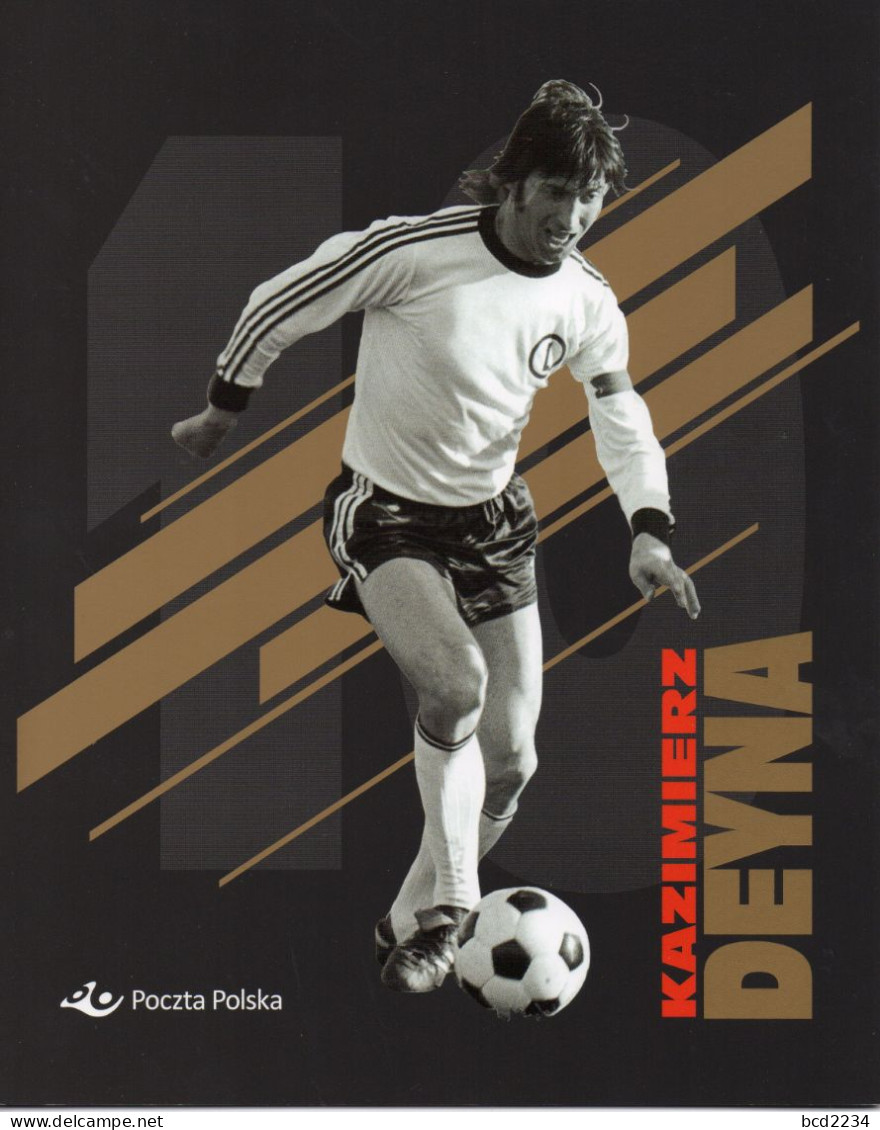 POLAND 2019 LIMITED EDITION FOLDER: KAZIMIERZ DEYNA POLISH FOOTBALL STAR WORLD CUP 1974 1978 OLYMPICS 1972 1976 SOCCER - Storia Postale