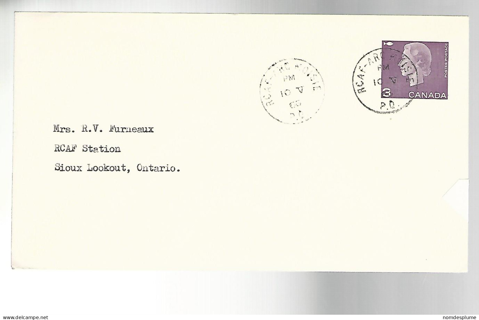 52629 ) Canada RCAF Postmark - Cartas & Documentos