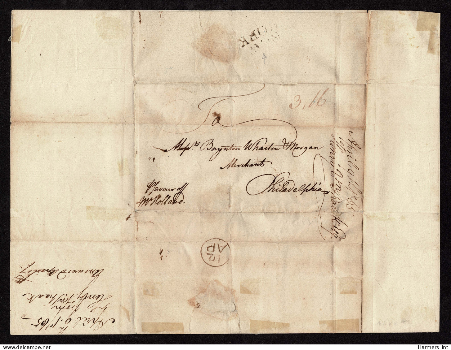 Lot # 004 Colonial: 1765 NEW YORK Type Ai In Block, On Reverse Brown, 12 AP Bishop - …-1845 Prefilatelia