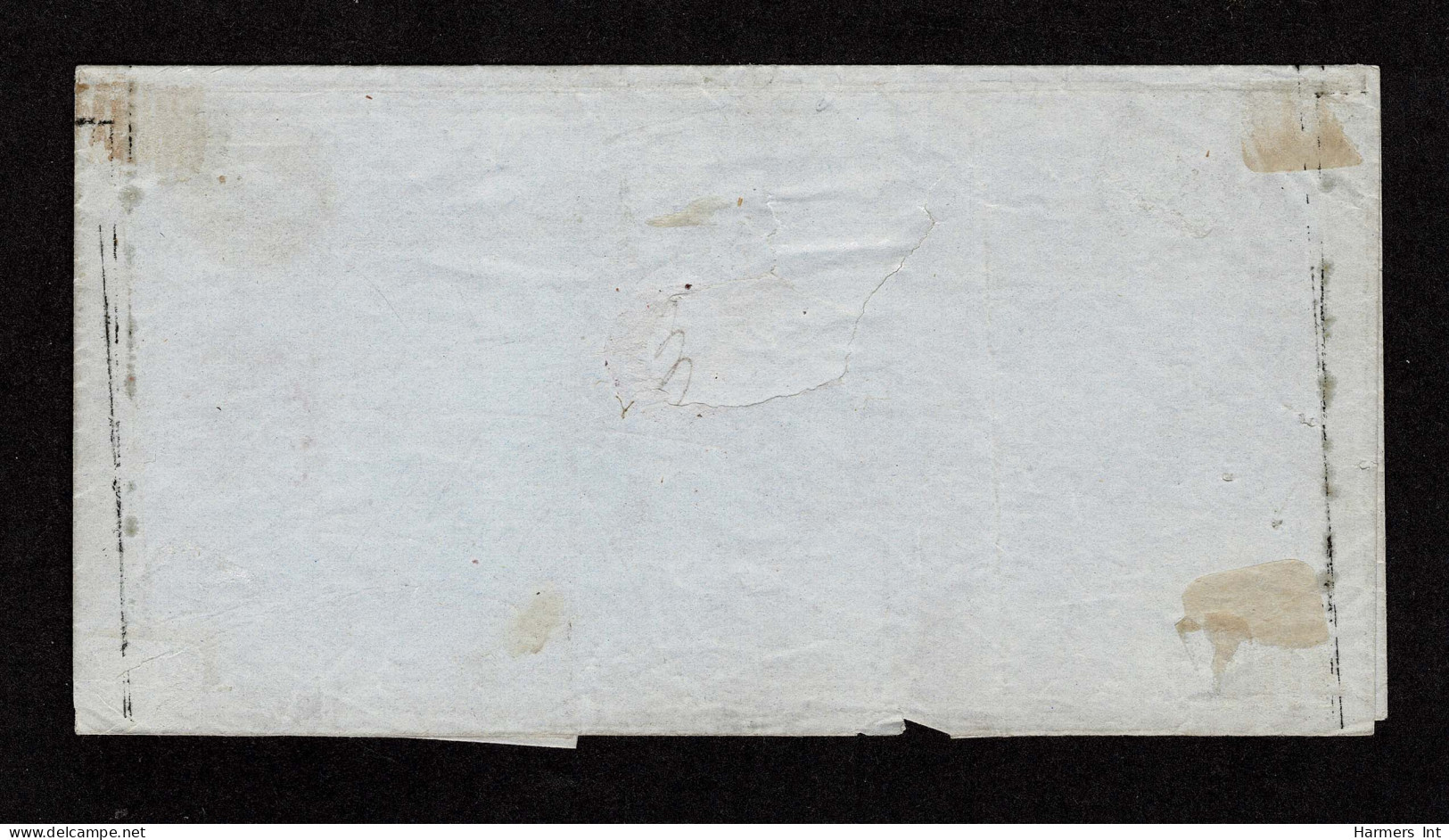 Lot # 017 THREE COVERS (2-folded letter sheets and 1 envelope) bearing 1847 5¢ red brown