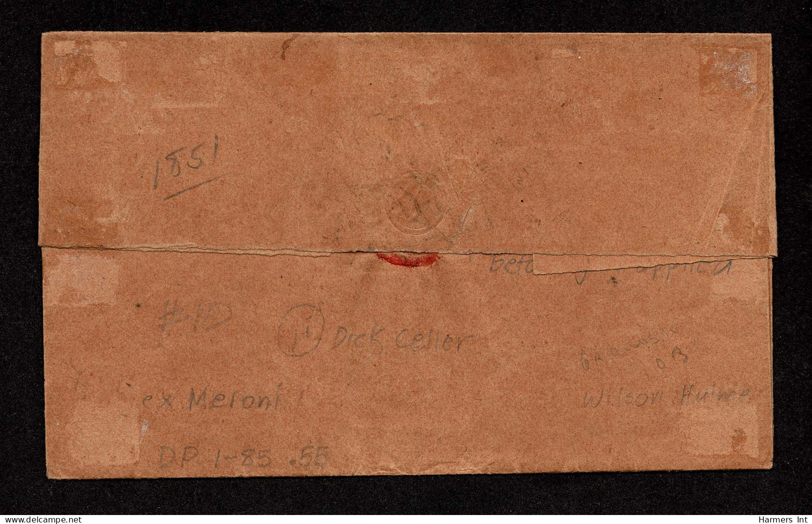 Lot # 019 1852, 3¢ Dull Red, Type II, Postal Fraud - Covers & Documents