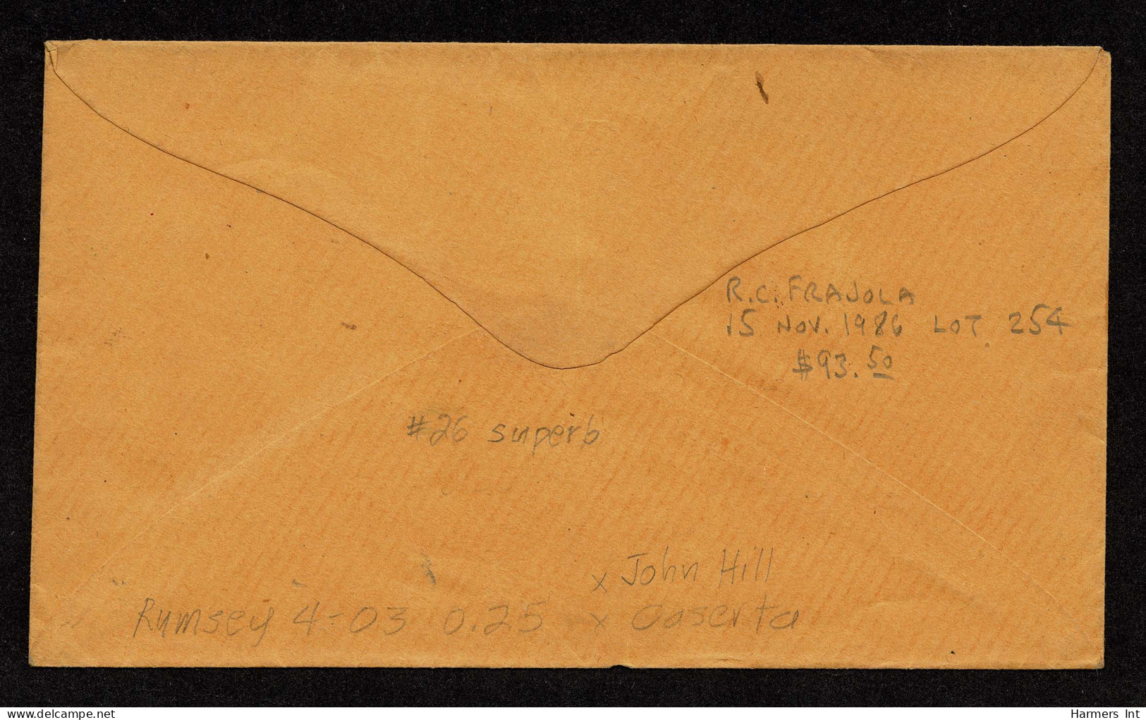 Lot # 028 1857, 3¢ Dull Red, Type III - Storia Postale