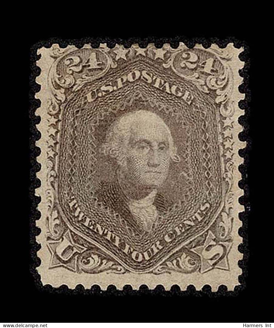 Lot # 034 1861- 1862, 24¢ Brown Lilac - Neufs