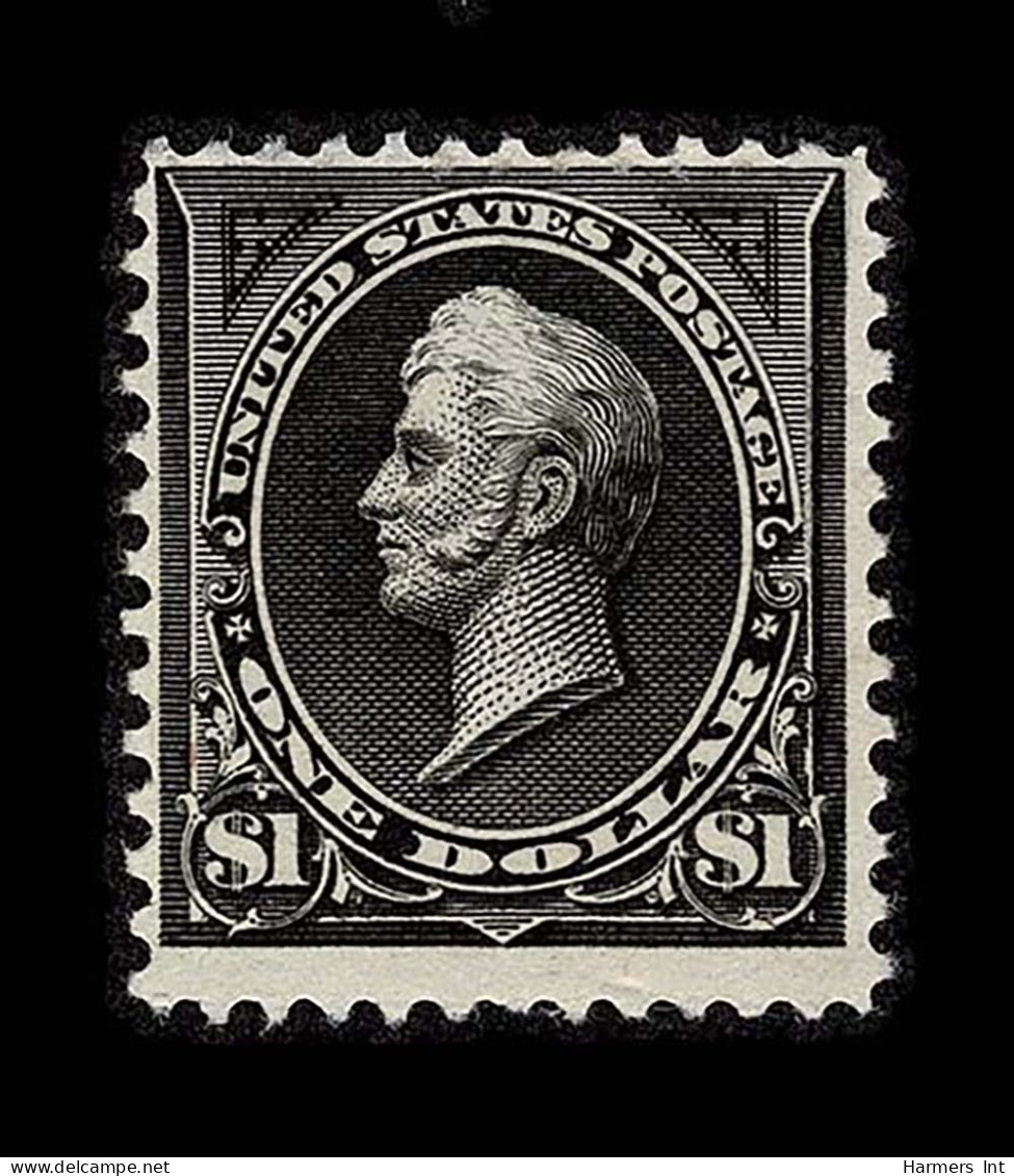 Lot # 053 1894, $1 Black, Type I, Unwatermarked - Unused Stamps