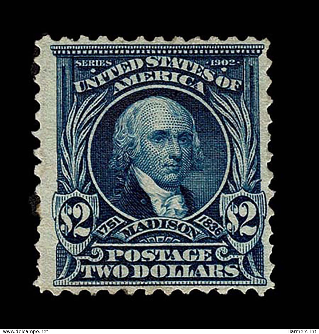 Lot # 057 1902 - 1903, $2 Dark Blue - Unused Stamps