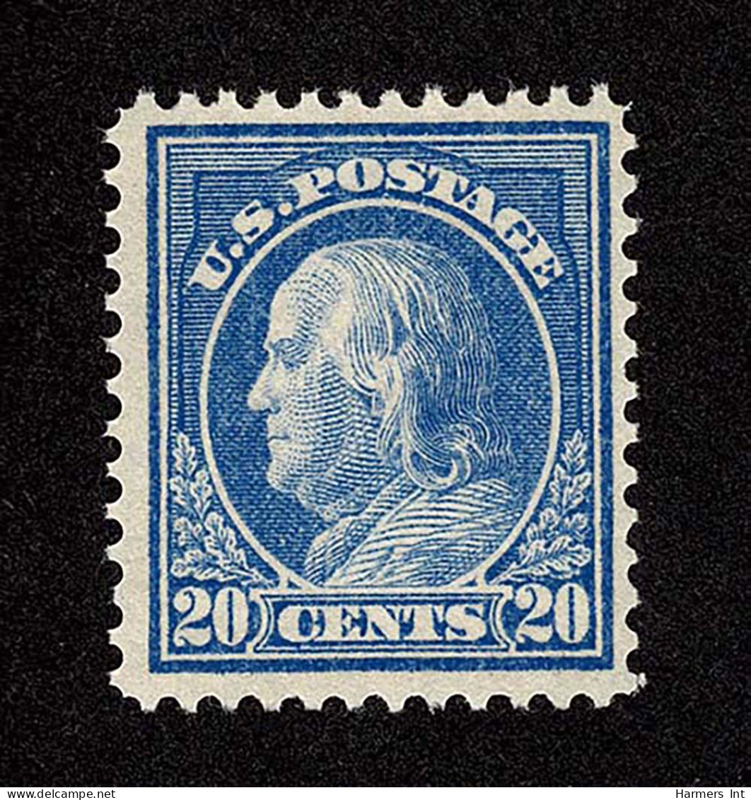 Lot # 058 1912 - 1914, 20¢ Ultramarine, S.L. Watermark, Perf. 12 - Nuevos