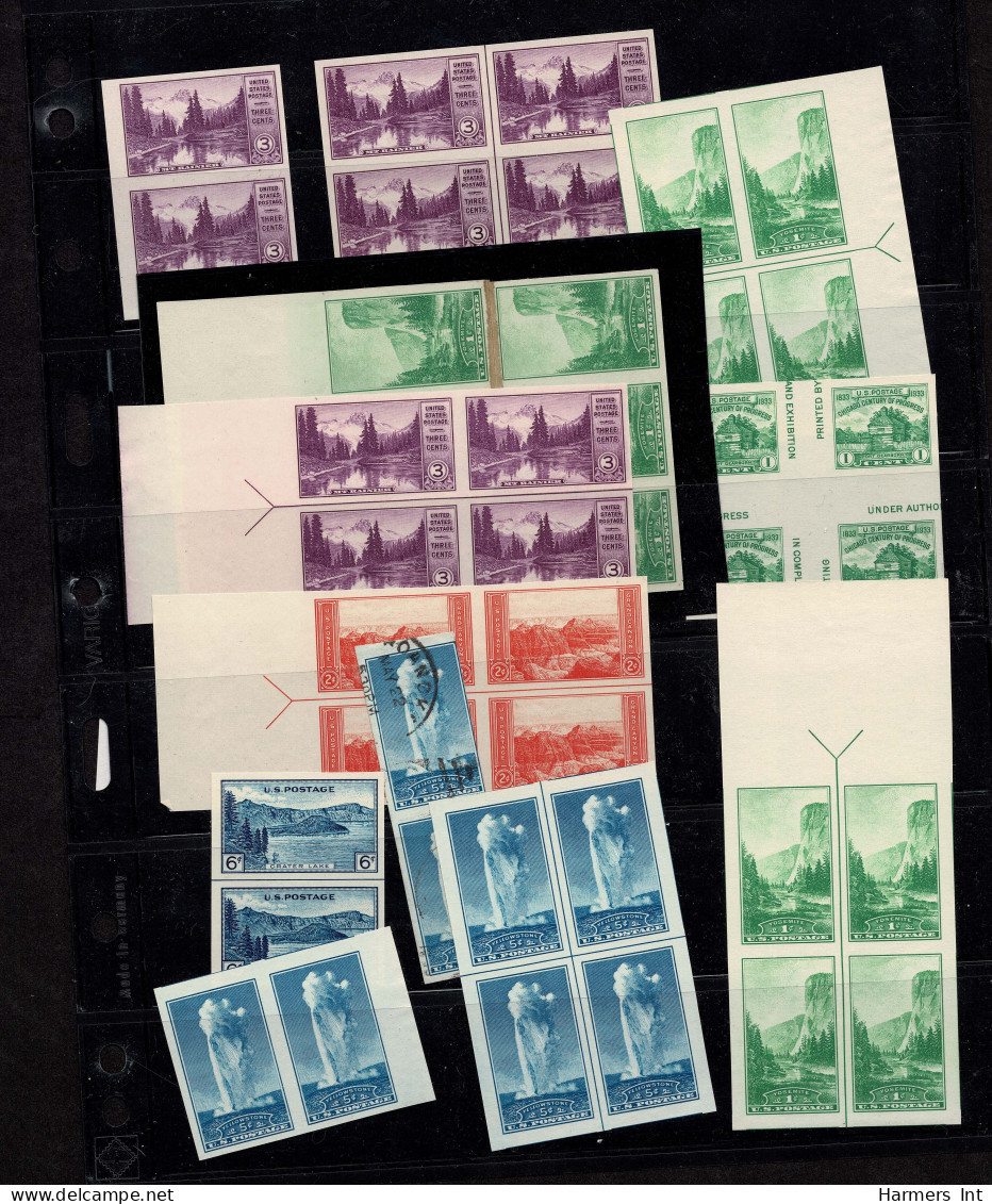 Lot # 087 1922's To 1940's Vast Assortment Of Mostly Blocks And Plate Blocks - Collections (sans Albums)