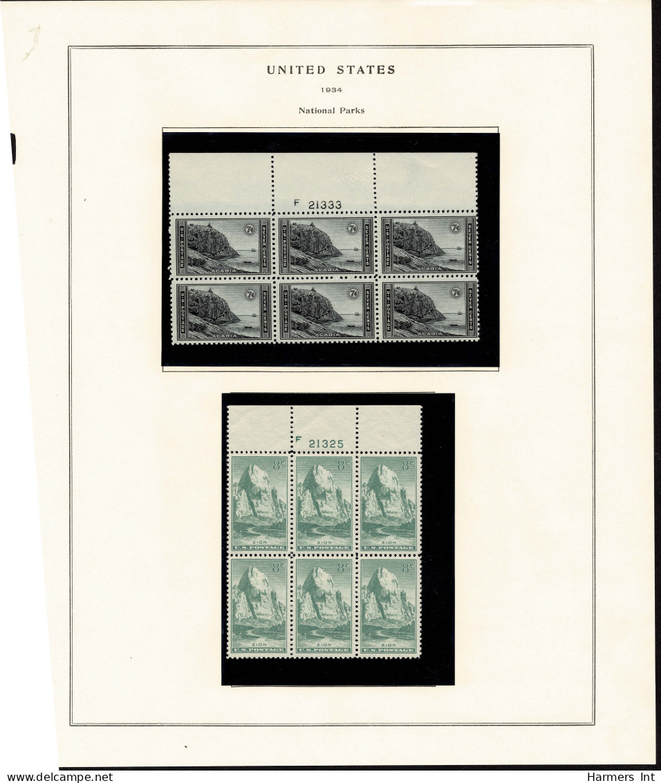 Lot # 087 1922's To 1940's Vast Assortment Of Mostly Blocks And Plate Blocks - Collections (sans Albums)