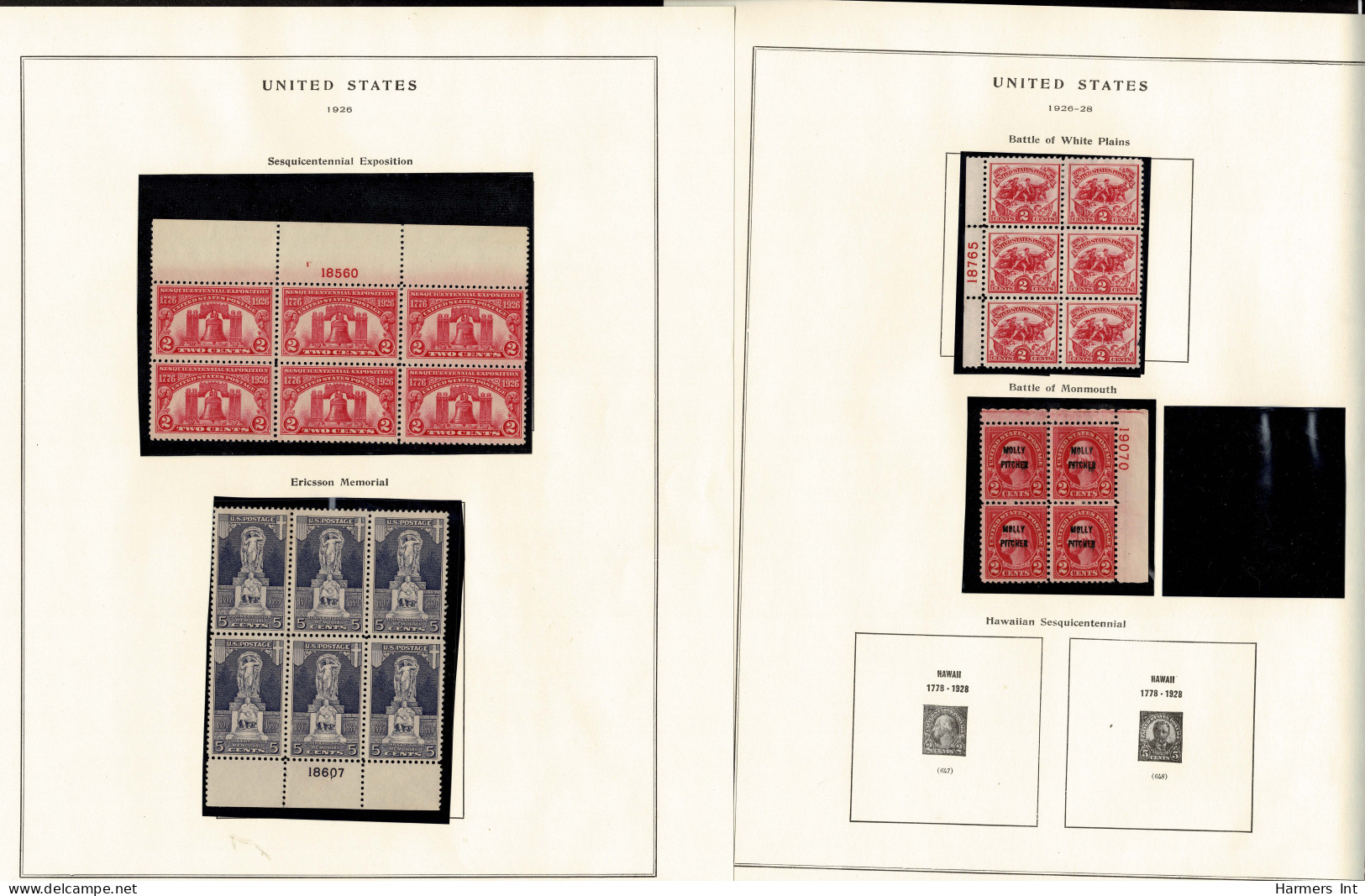 Lot # 087 1922's to 1940's vast assortment of mostly blocks and plate blocks