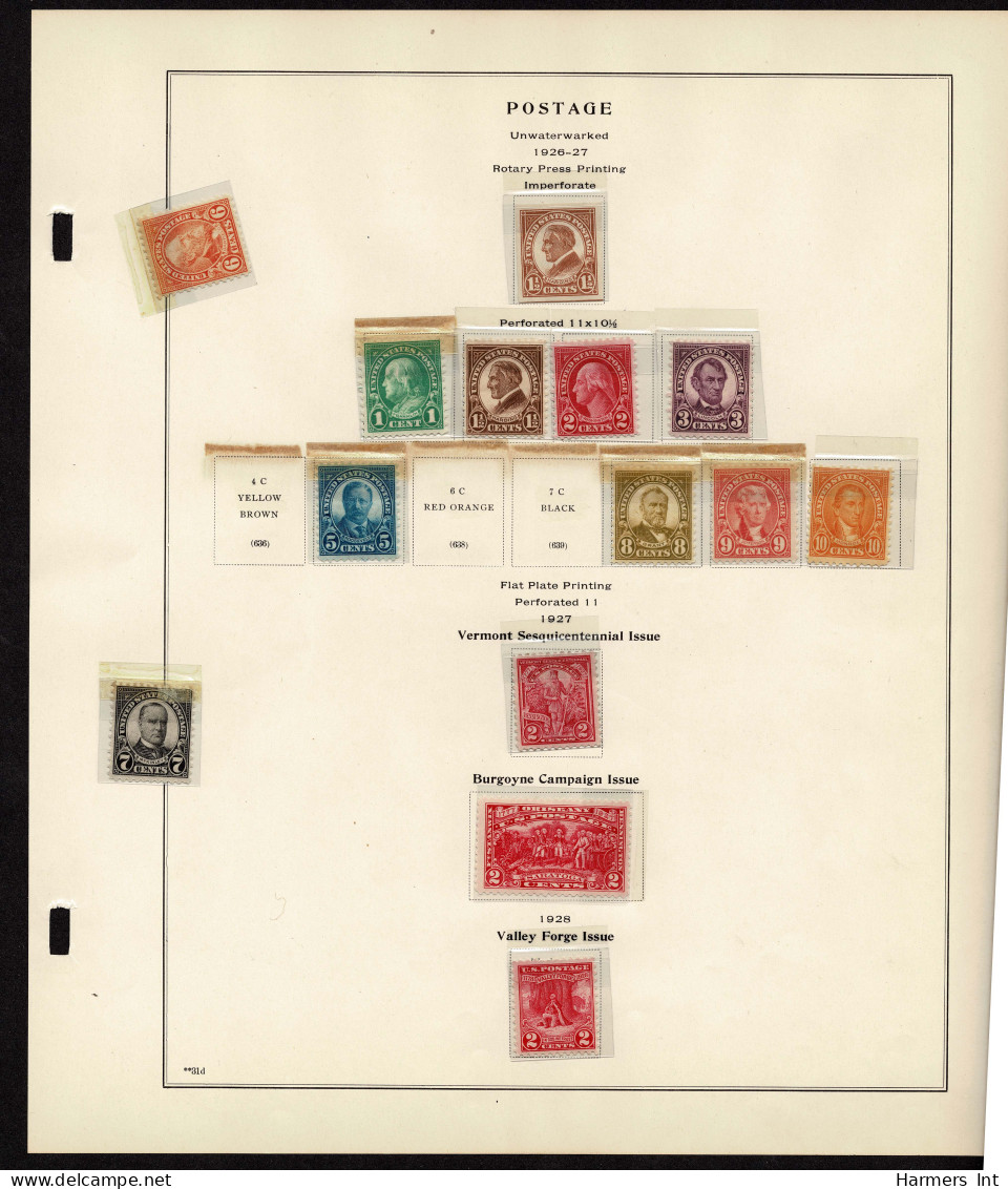 Lot # 089 United States Collections: 19th & 20th Century, Small collection on Scott album pages ending in 1939