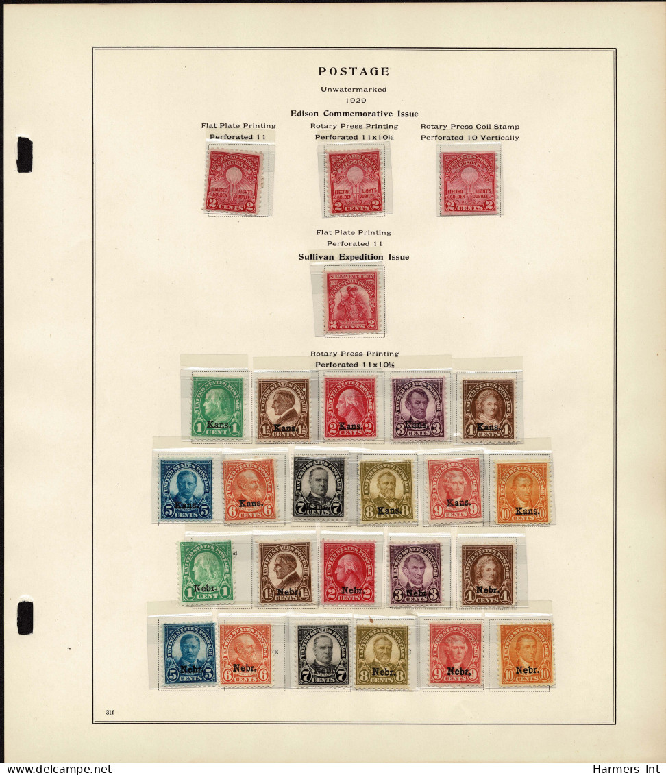 Lot # 089 United States Collections: 19th & 20th Century, Small collection on Scott album pages ending in 1939