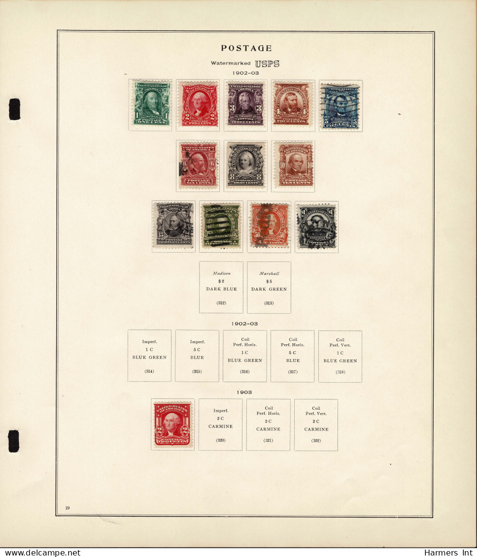 Lot # 089 United States Collections: 19th & 20th Century, Small collection on Scott album pages ending in 1939