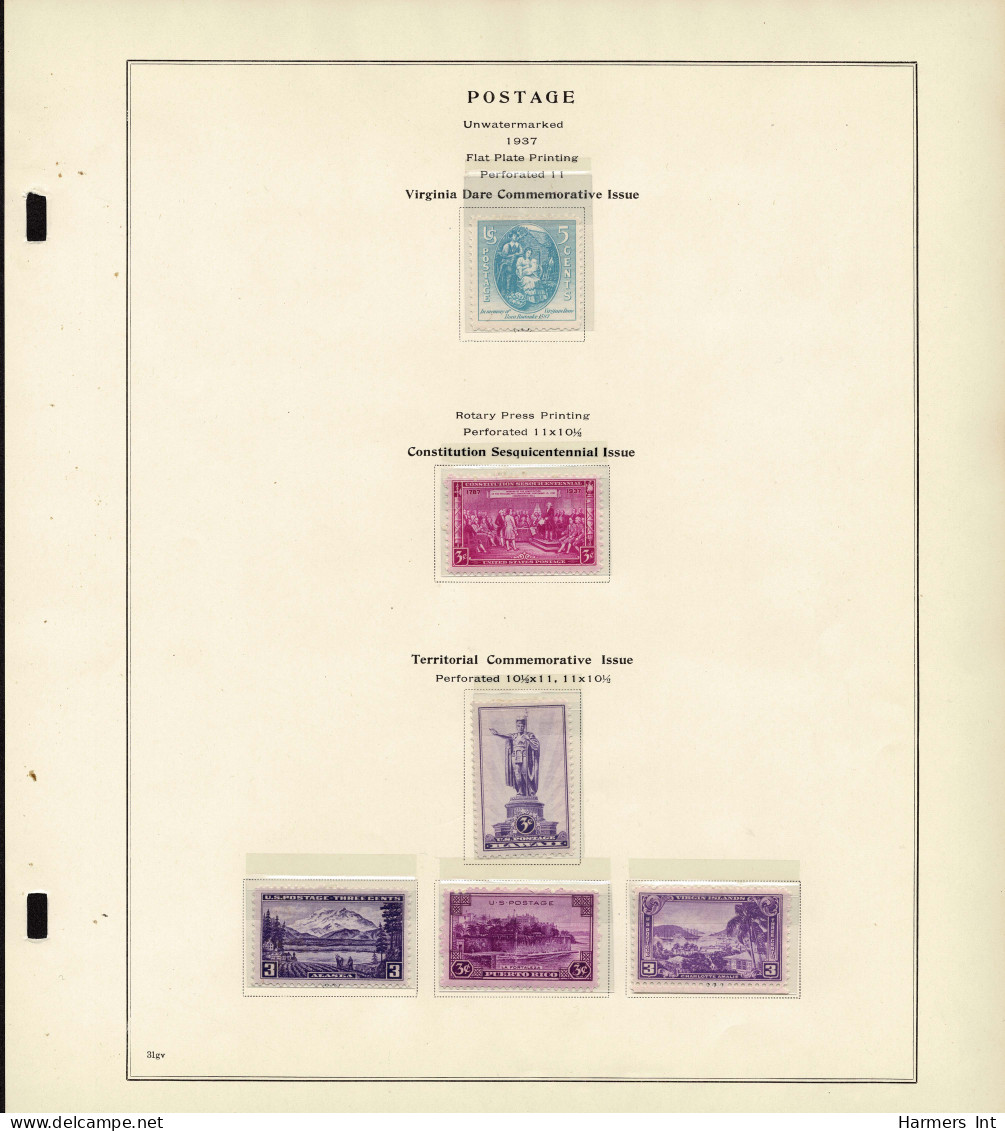 Lot # 089 United States Collections: 19th & 20th Century, Small collection on Scott album pages ending in 1939