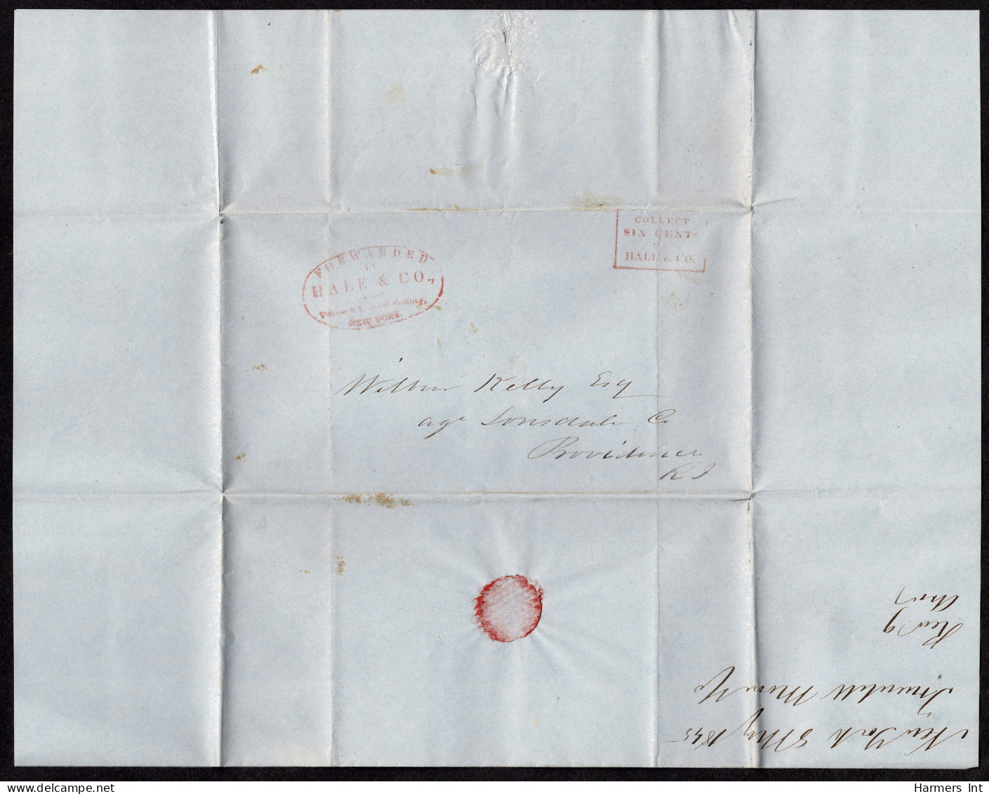 Lot # 095 Stampless Covers: Interesting Group Of 14 Covers 1820's To 1860's Comprising SHIP, RAILROAD, STEAMBOAT, EXPRES - …-1845 Prephilately