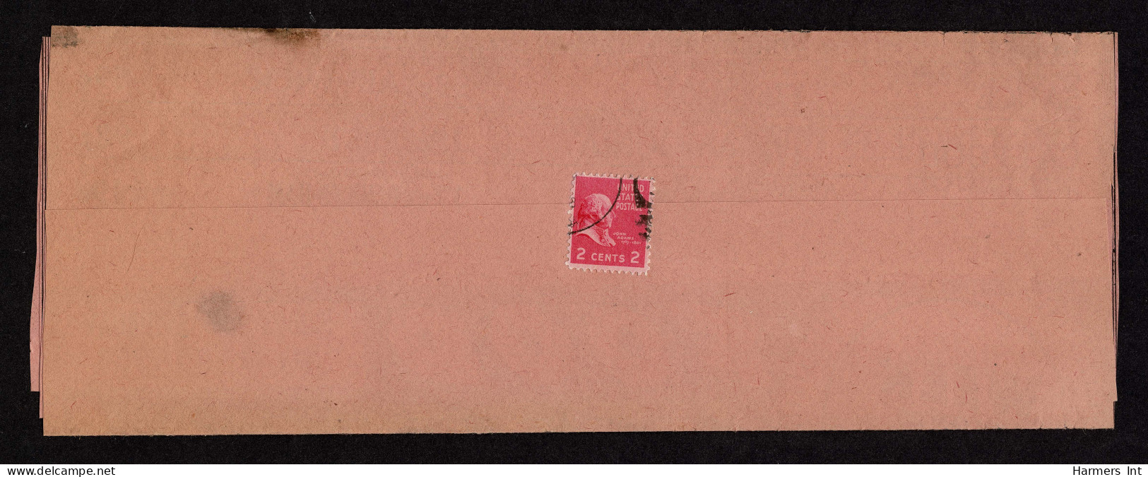 Lot # 102 1938, 2¢ Rose Carmine John Adams Precancelled On Unaddressed Flyer - Covers & Documents