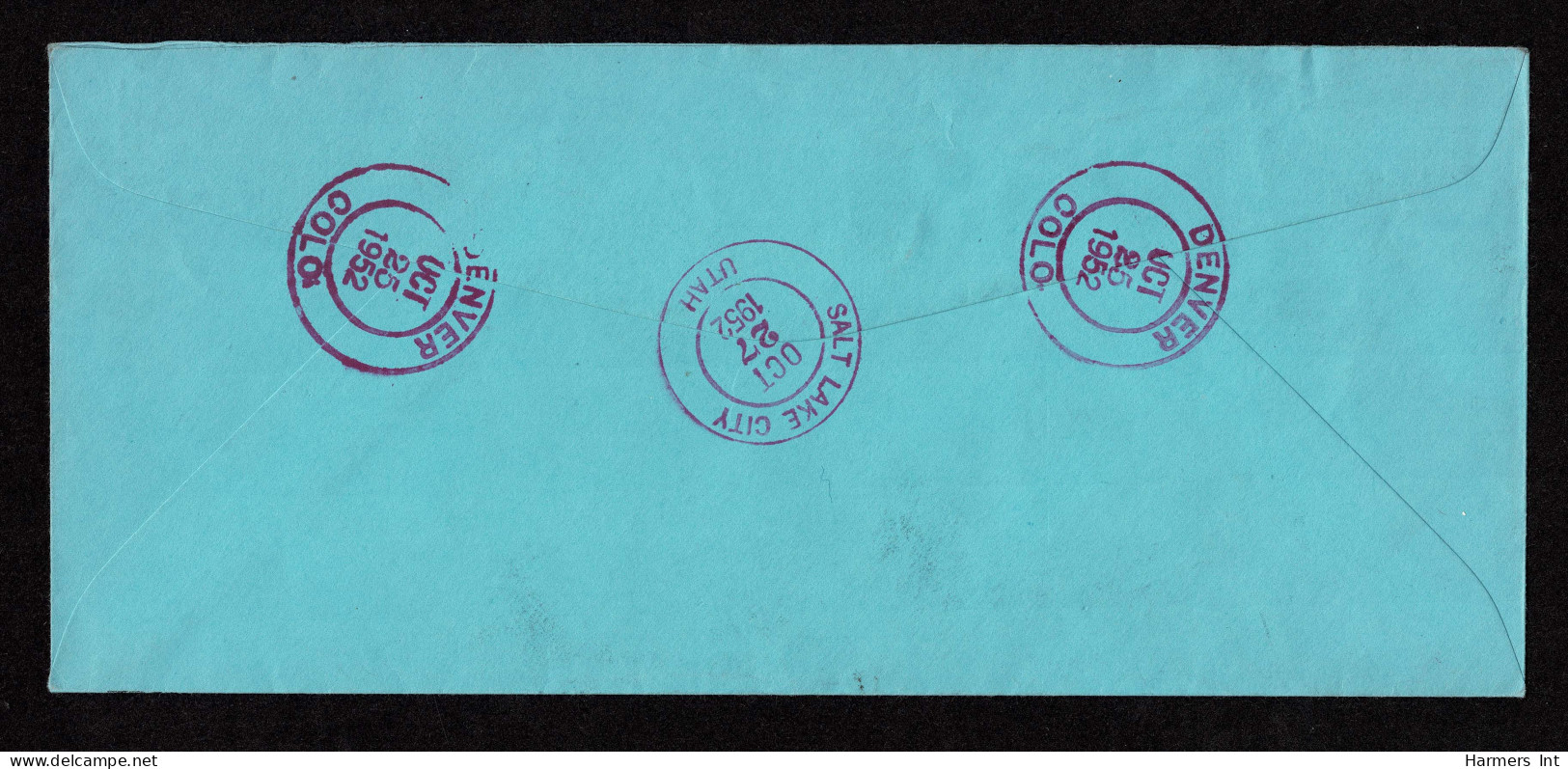 Lot # 145 Registered Business Reply: 1938, 30¢ Theodore Roosevelt Deep Ultra Marine - Cartas & Documentos