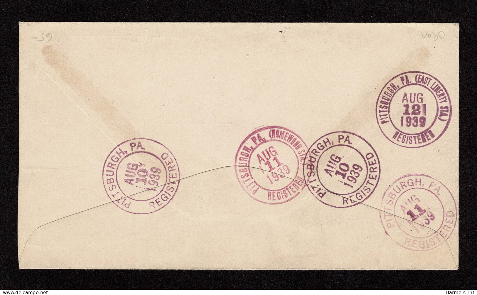 Lot # 179 Restricted Delivery Service:1938, 19¢ Hayes Bright Mauve And 21¢ Chester A. Arthur Dull Blue - Storia Postale