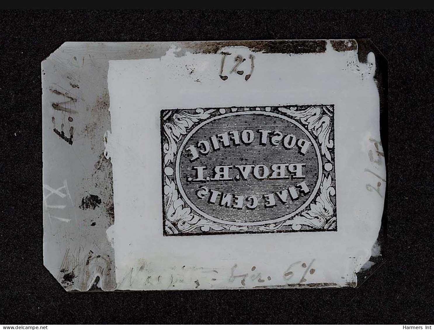 Lot # 277 SPERATI Reproduction: Providence, R.I., 1846, 5¢ Gray Black - Autres & Non Classés