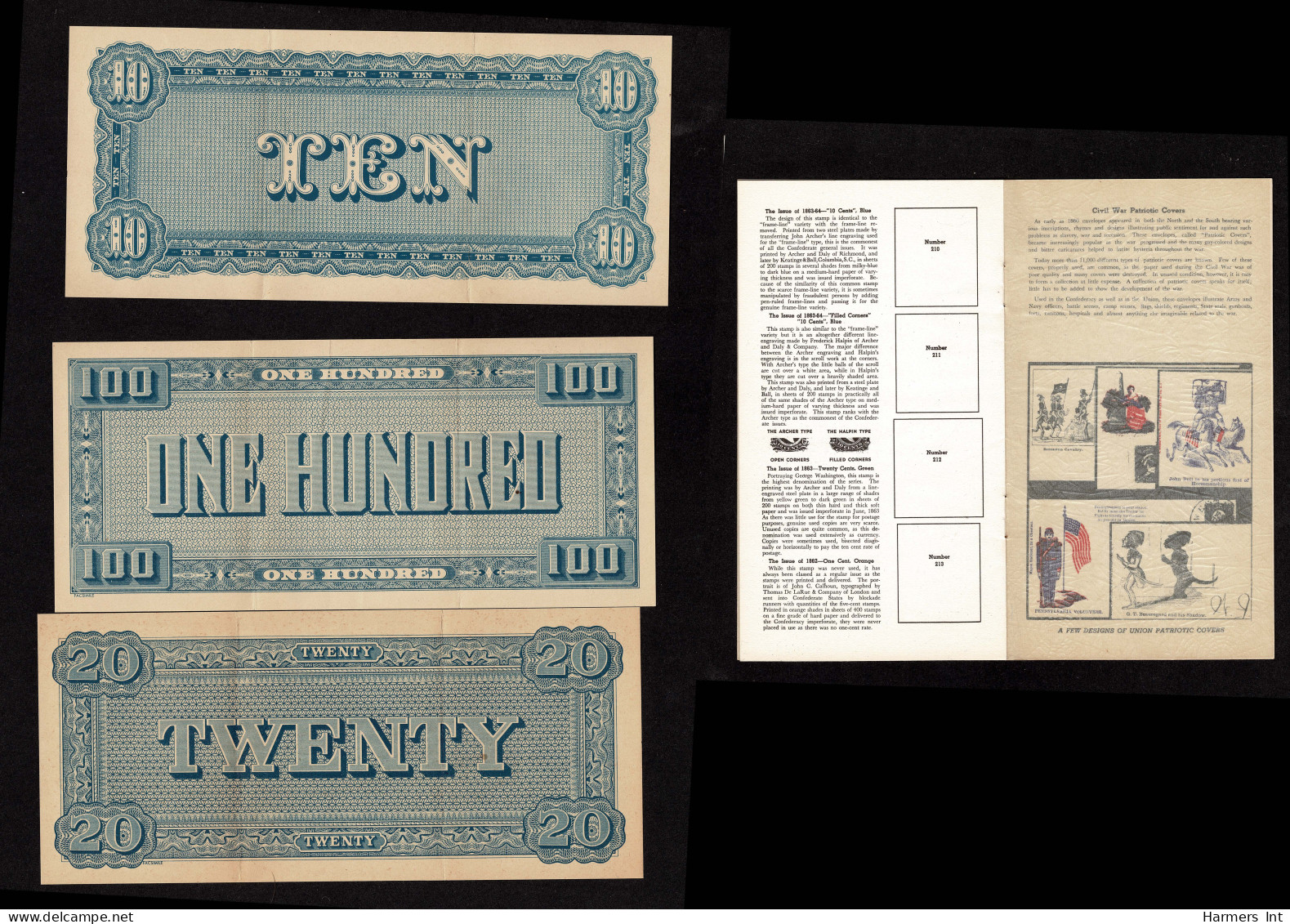 Lot # 298 United States Forgery Remainder: Comprising Three (3) "covers" - Sonstige & Ohne Zuordnung