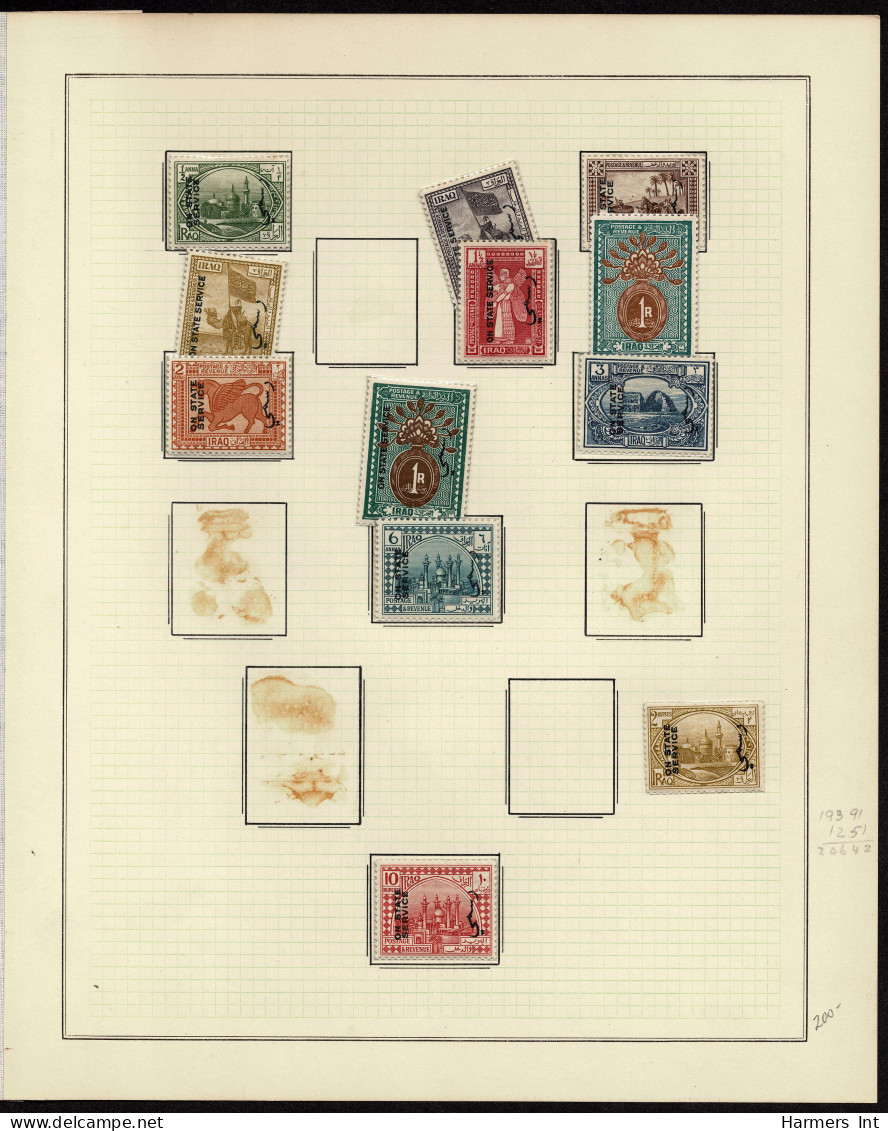 Lot # 902 Mesopotamia/Iraq Collection 1919 onward: Collection of 96 on Album pages, some sets, short