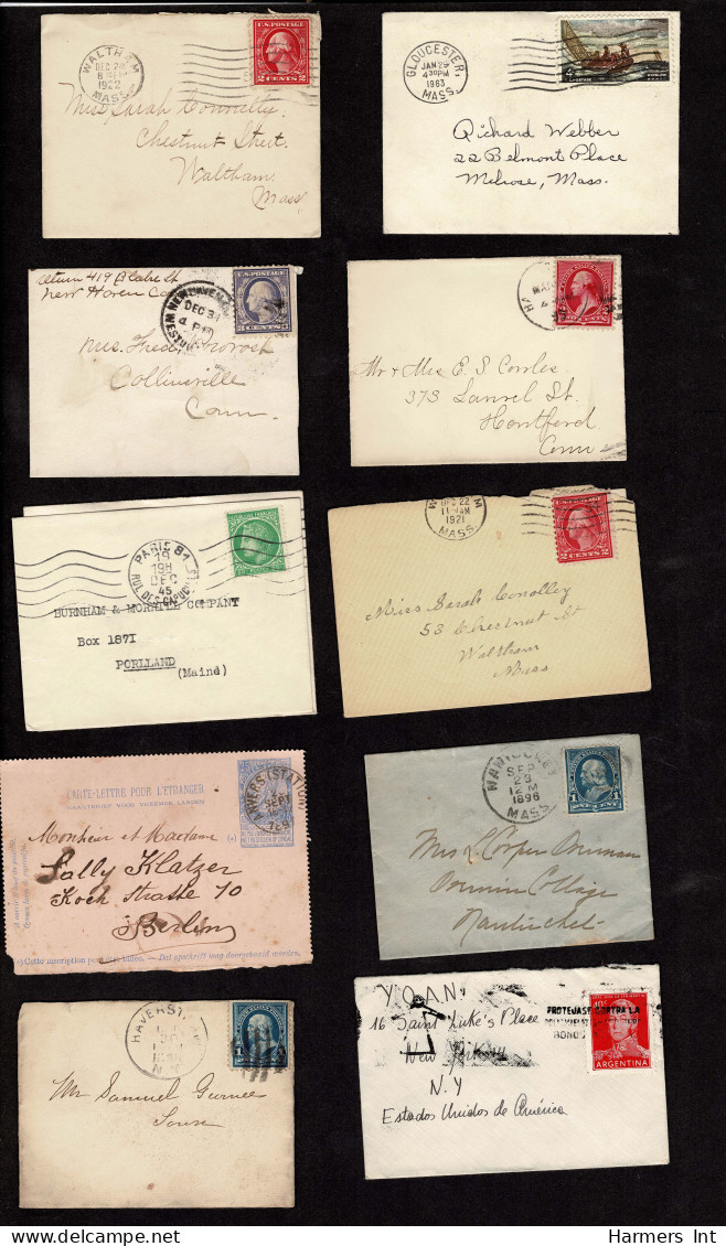 Lot # 908 Collections: Worldwide Covers: Miniature covers 19th & 20th Century, 105 items