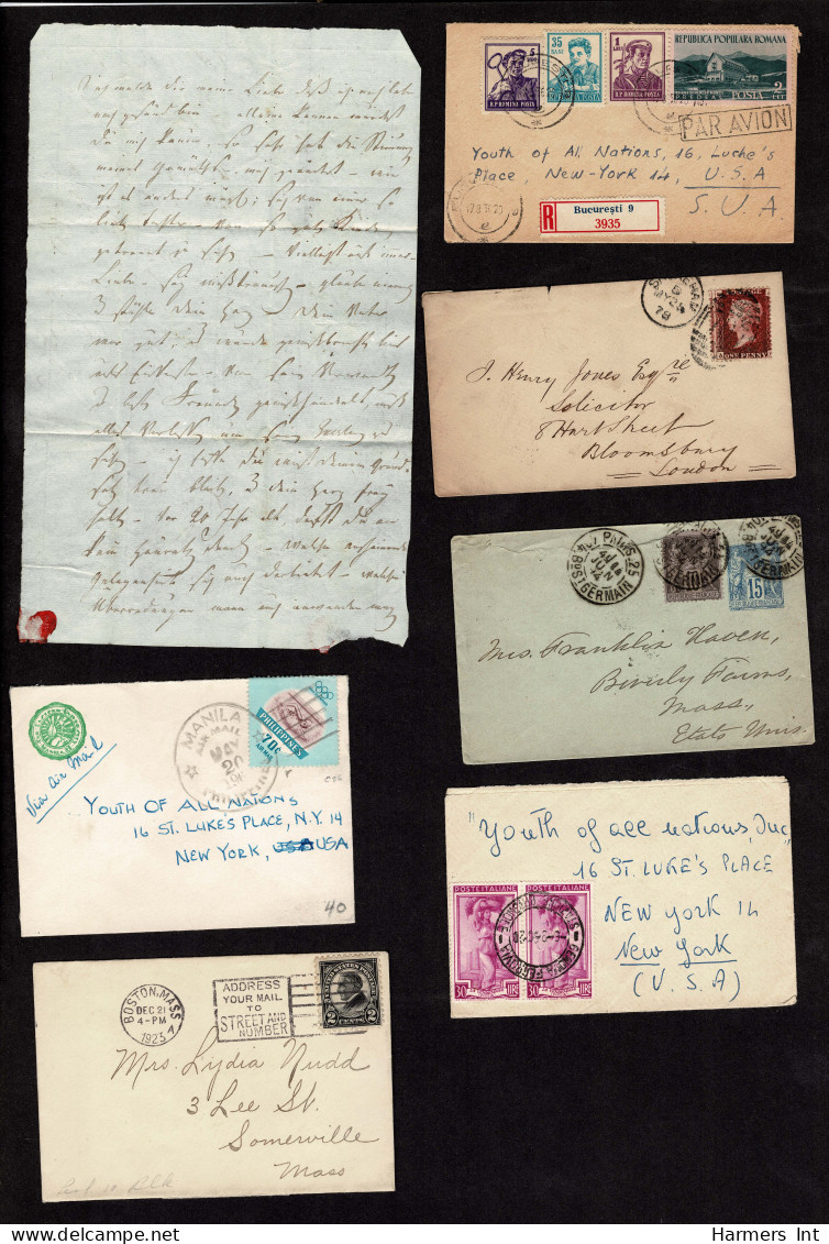 Lot # 908 Collections: Worldwide Covers: Miniature covers 19th & 20th Century, 105 items