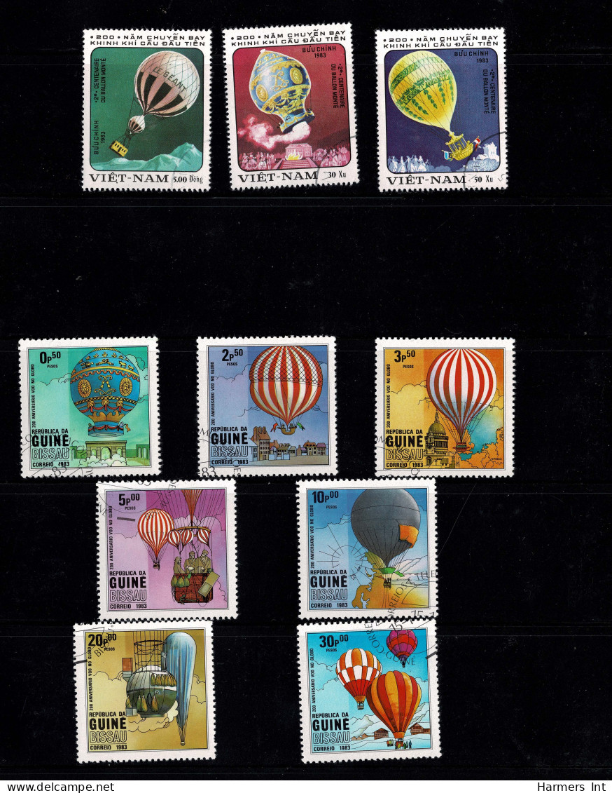 Lot # 909 Zeppelin and Flights: A very nice collection of covers and stamps in stock book and sleeved.