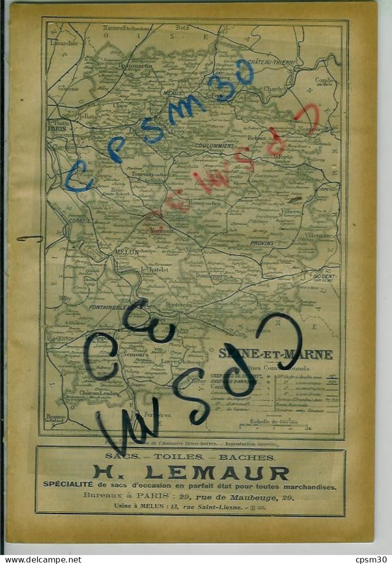 ANNUAIRE - 77 - Département Seine Et Marne - Année 1925 - édition Didot-Bottin - 72 Pages - Telefoonboeken