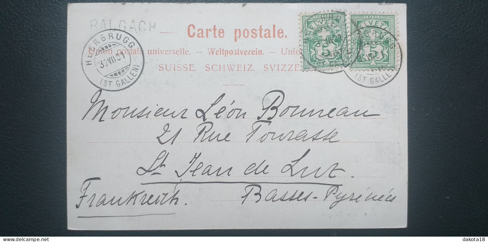 Suisse , Gruss Aus Sargans En 1901 - Sargans