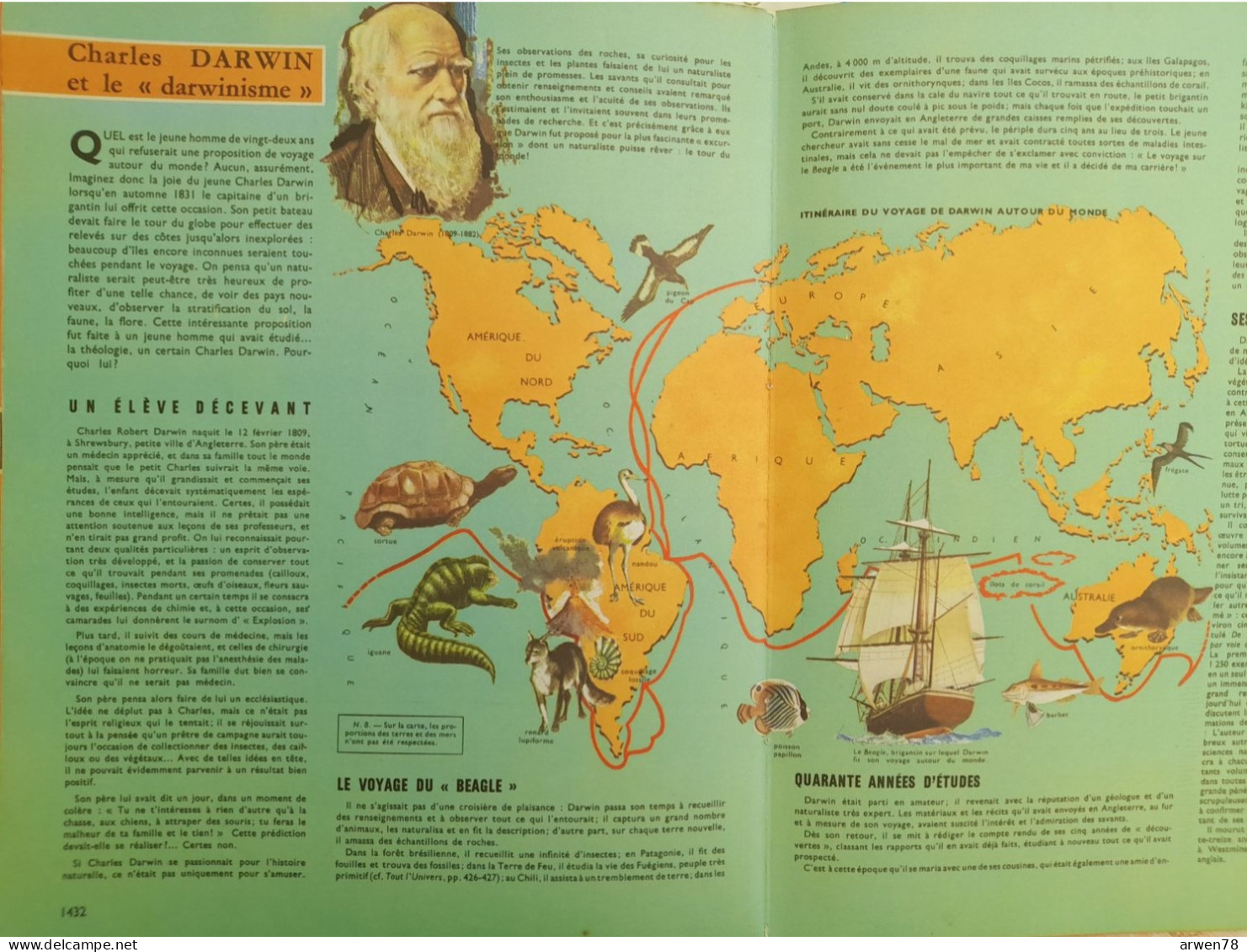 TOUT L'UNIVERS N°90 CHARLES DARWIN  PALAIS ROYAUX DE L'ANTIQUE PERSE IRAN LES MAREES - Encyclopédies