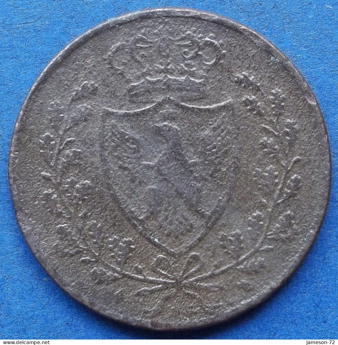 SARDINIA - 5 Centesimi 1826 KM# 127 Carlo Felice (1821-1831) - Edelweiss Coins - Italian Piedmont-Sardinia-Savoie