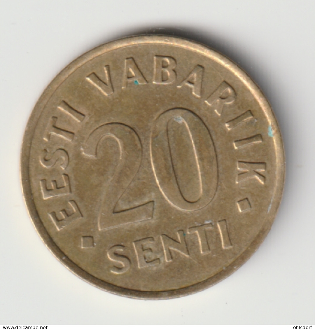 EESTI 1992: 20 Senti, KM 23 - Estonia