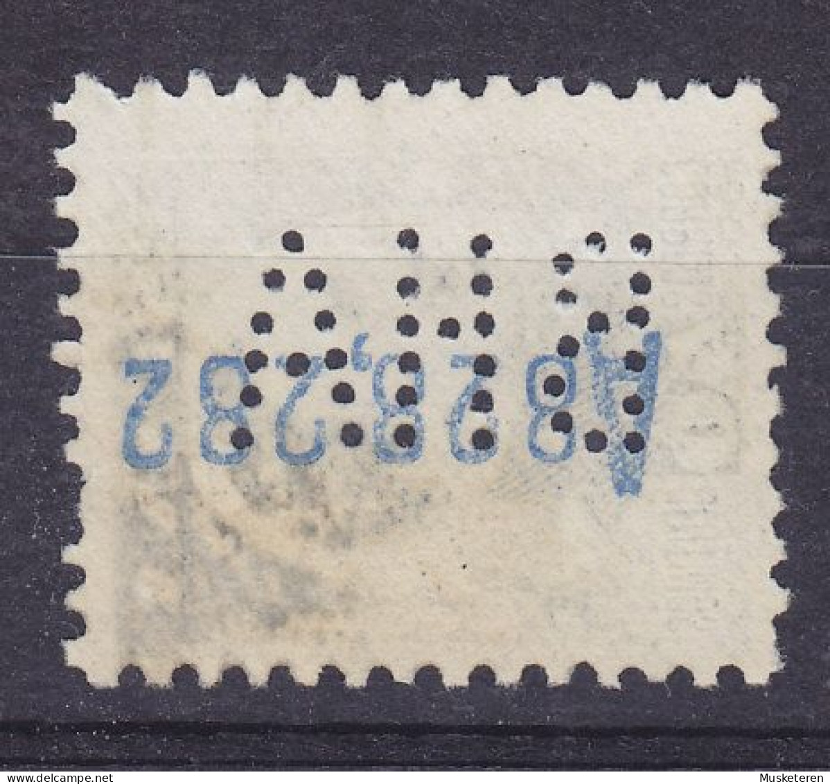 Spain Perfin Perforé Lochung 'BHA' 1930, 40c. Alfons XIII. (Type II) Stamp (2 Scans) - Variétés & Curiosités