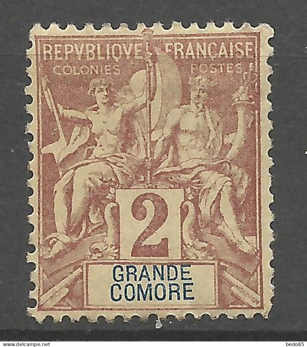 GRANDE COMORE N° 2 NEUF*  CHARNIERE  / Hinge  / MH - Ongebruikt