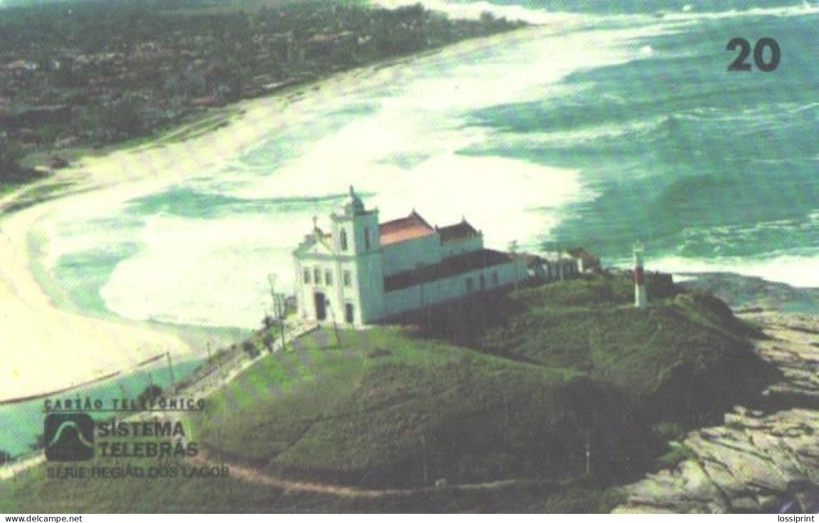 Brazil:Brasil:Used Phonecard, Telebras, 20 Units, RJ, Lighthouse - Brasilien