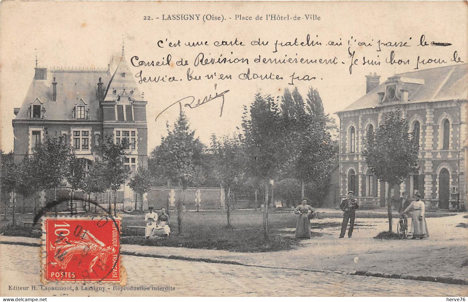 LASSIGNY - Place De L'Hôtel De Ville - Lassigny