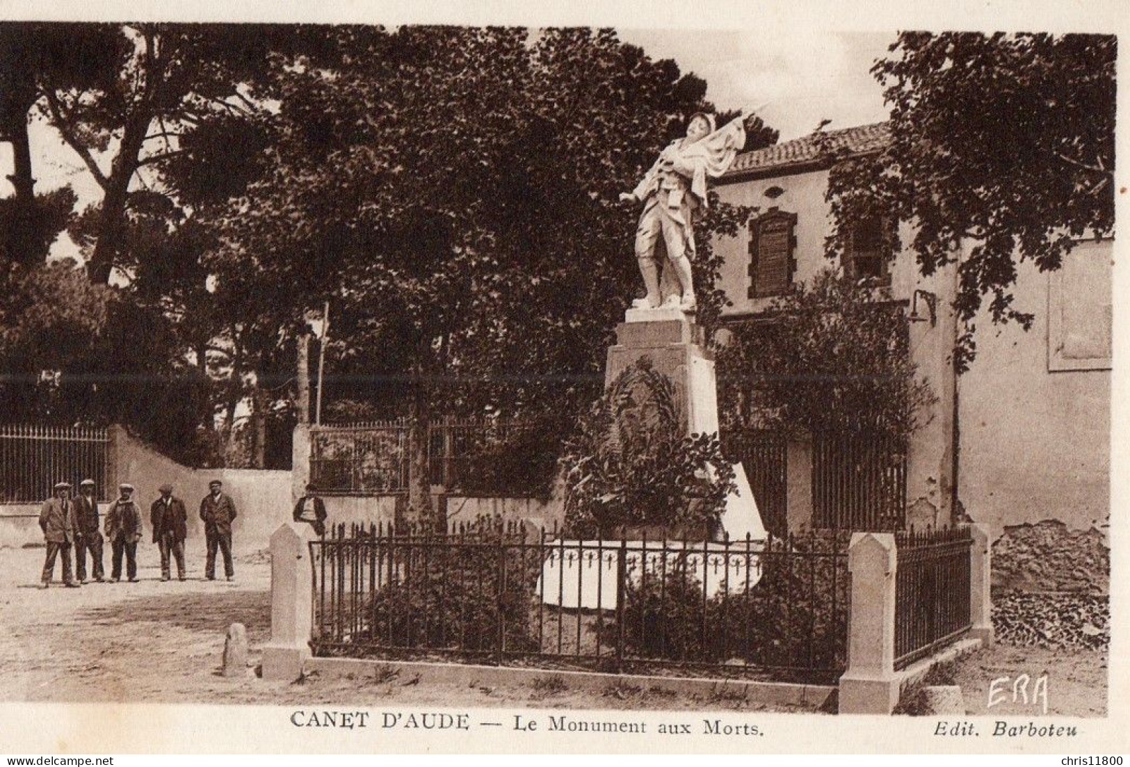 CPA  - 11 - CANET D'AUDE - Le Monument Aux Morts - Carte Animée - Bram