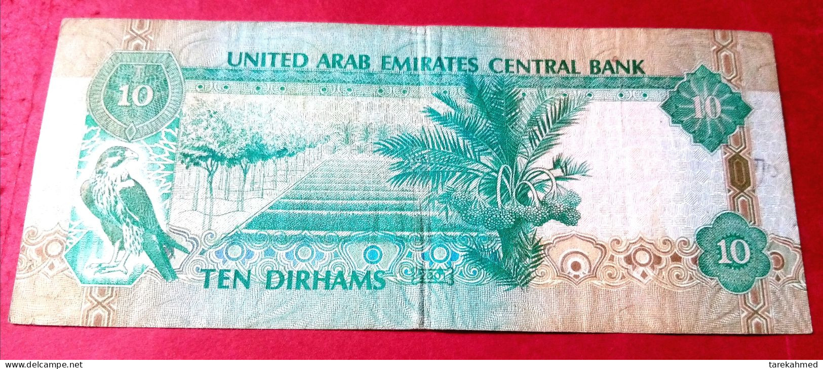 Emirates United Arab, 10 Dirham, 2001, Pick 20b , XF - Emirati Arabi Uniti