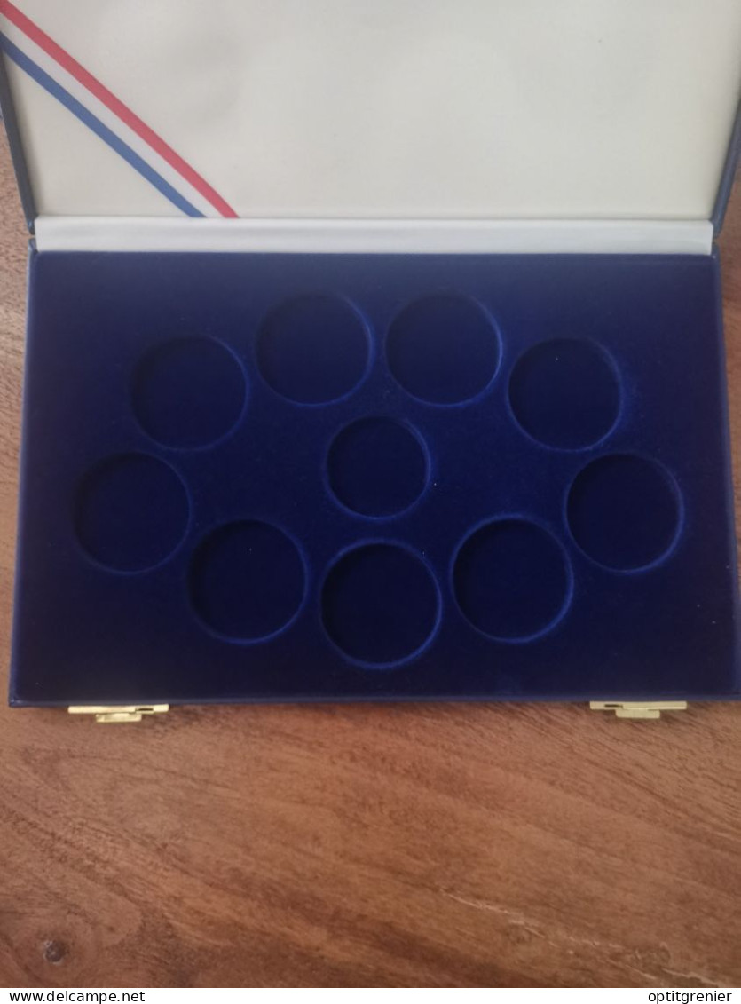 VIDE EMPTY / COFFRET VIDE POUR 10 CAPSULES 100 FRANCS ARGENT JO ALBERTVILLE 1992 FRANCE - 100 Francs