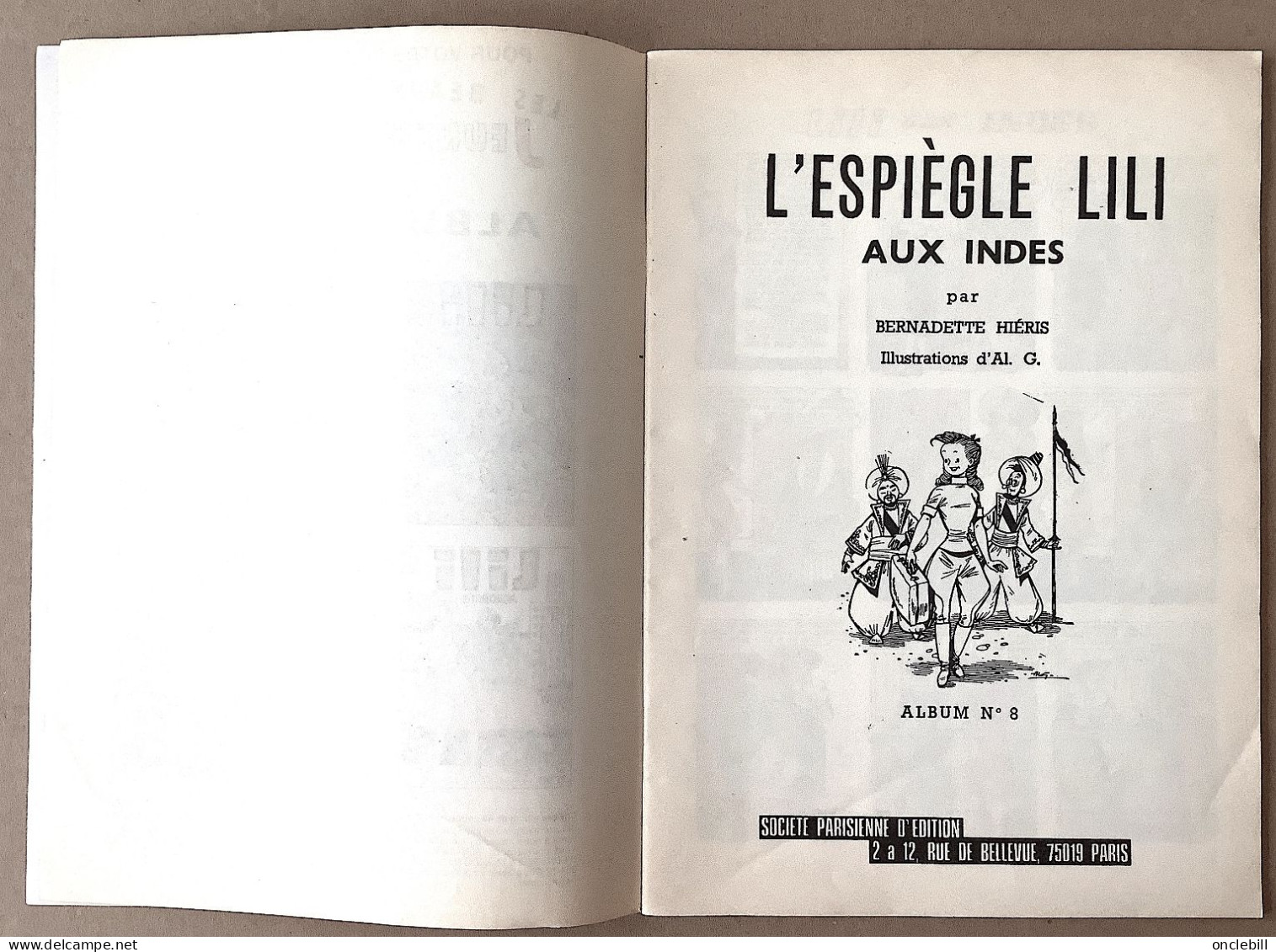 LILI AUX INDES Numéro 8 Hachette Jeunesse Joyeuse Avril 1983 état Superbe - Lili L'Espiègle