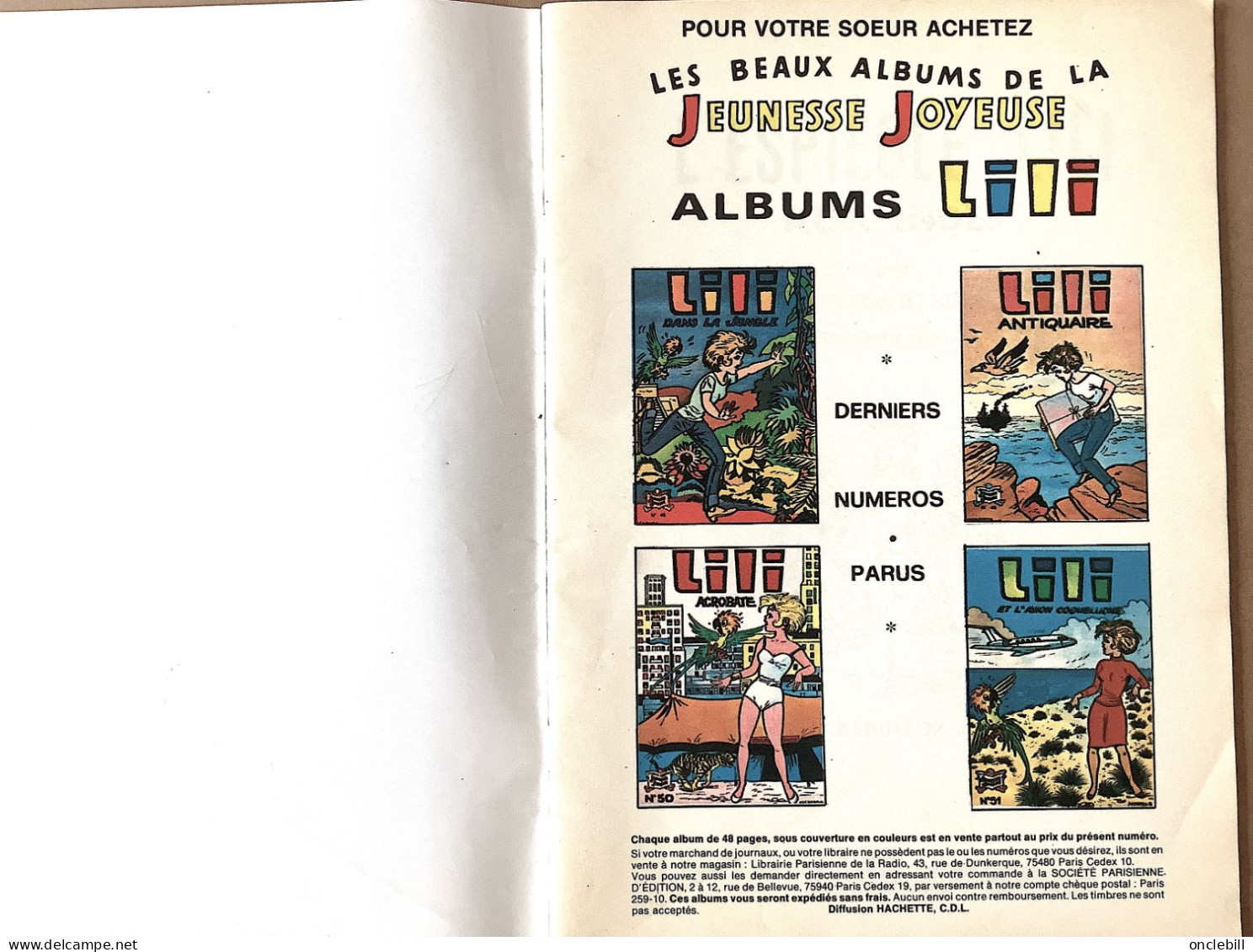 LILI AUX INDES Numéro 8 Hachette Jeunesse Joyeuse Avril 1983 état Superbe - Lili L'Espiègle
