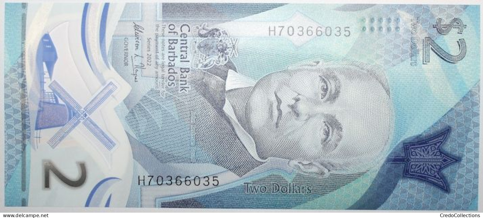 Barbades - 2 Dollars - 2022 - PICK 80a - NEUF - Barbados