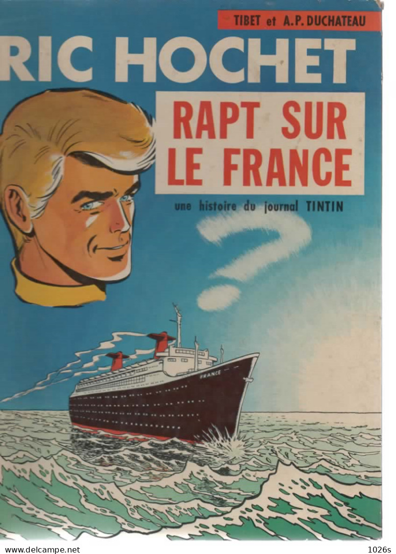 B.D.RIC HOCHET - RAPT SUR LE FRANCE -  E.O. 1968 - Ric Hochet