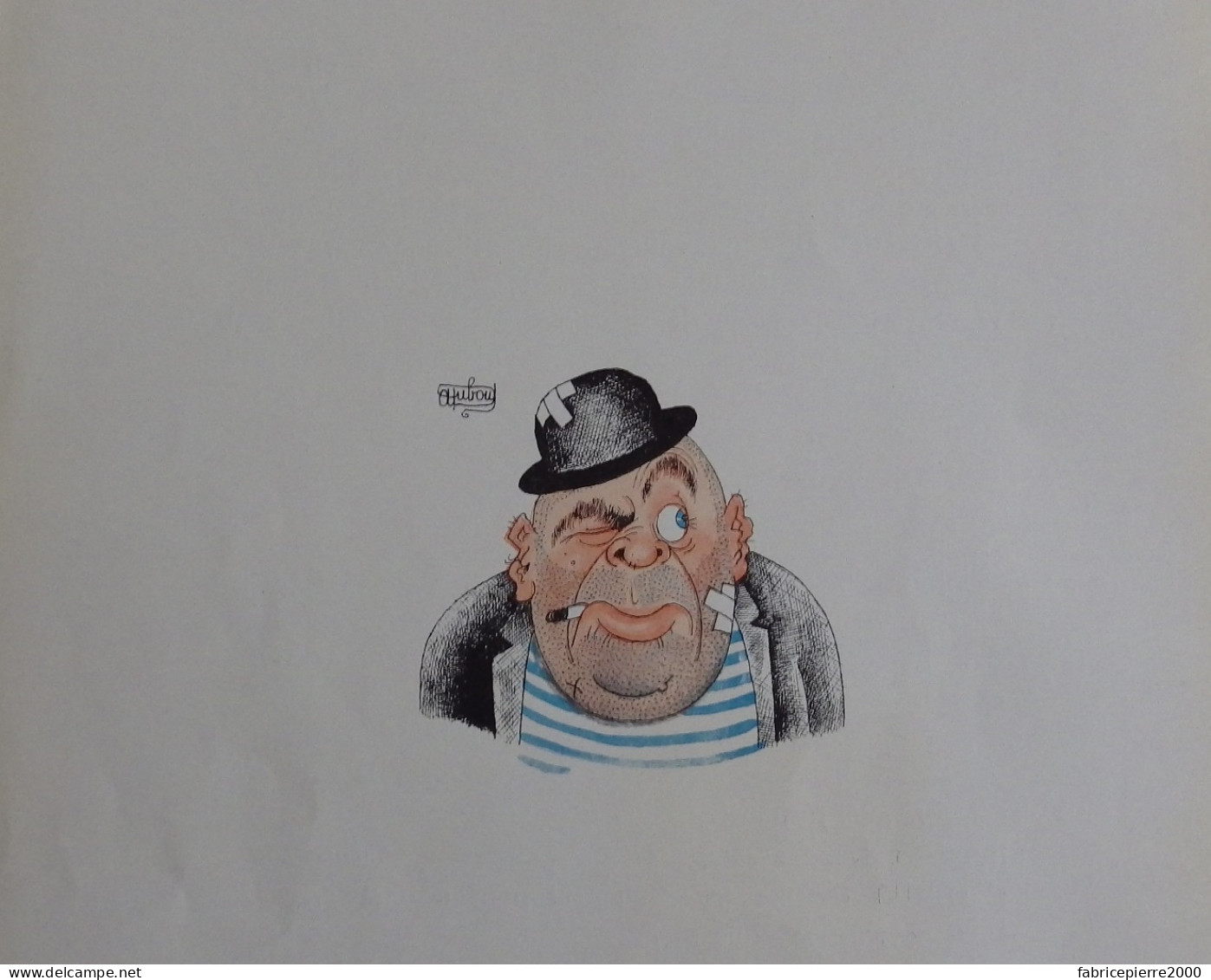 DUBOUT - pref. Marcel AYME Recueil de 43 planches Monaco 1942 TBE caricature humour train