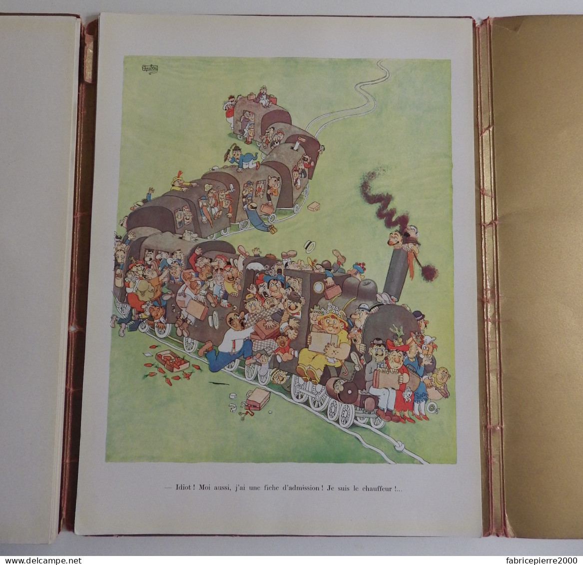 DUBOUT - pref. Marcel AYME Recueil de 43 planches Monaco 1942 TBE caricature humour train