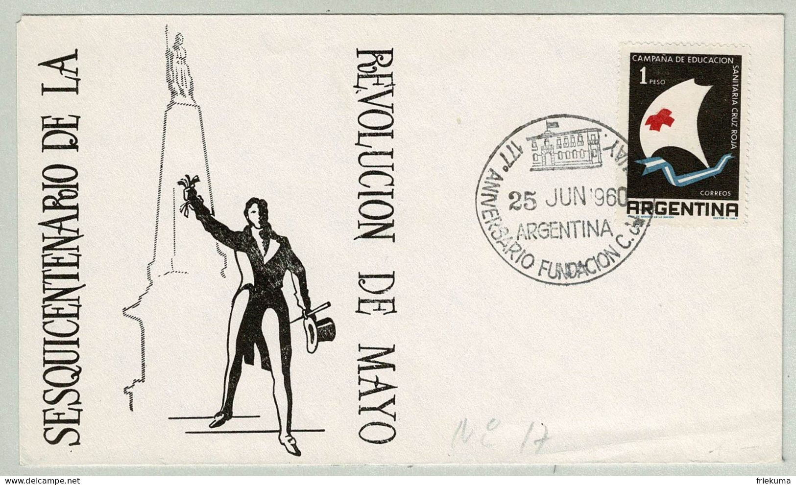 Argentina 1960, Briefumschlag Revolucion De Mayo - Autres & Non Classés