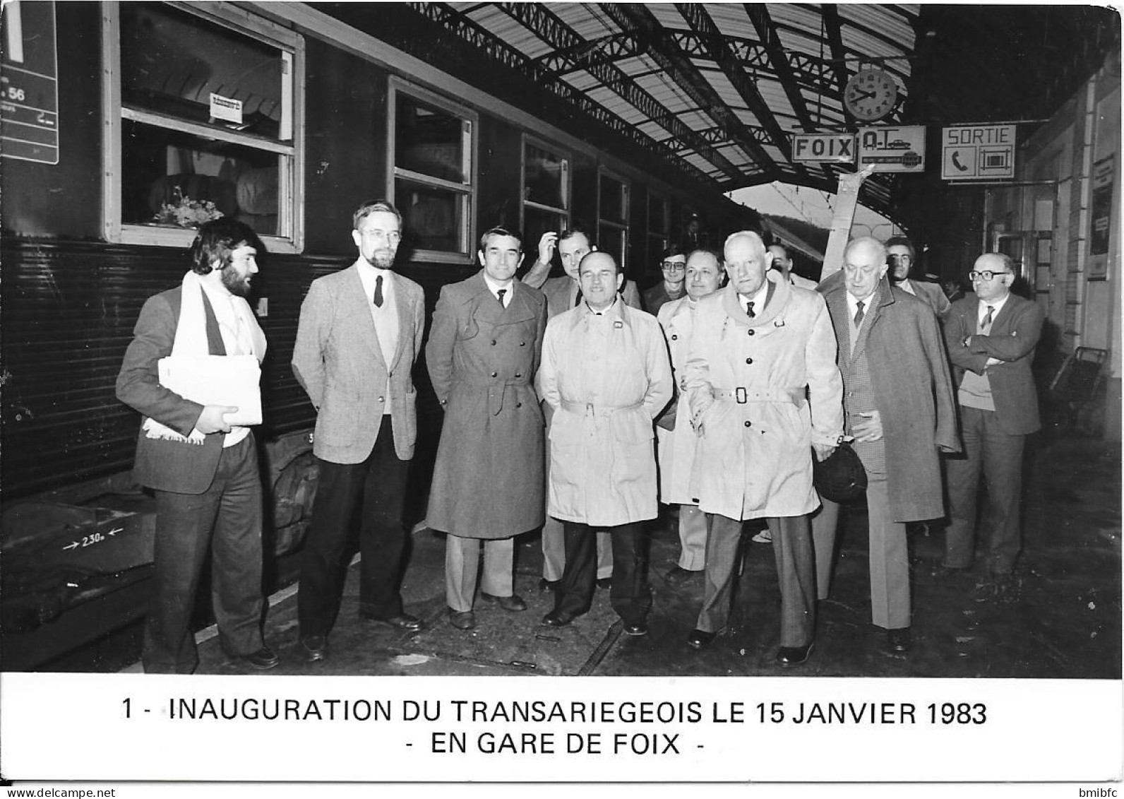 INAUGURATION DU TRANSARIEGEOIS LE 15 JANVIER 1983 (série Limitée De 3 Cartes) - Inaugurations