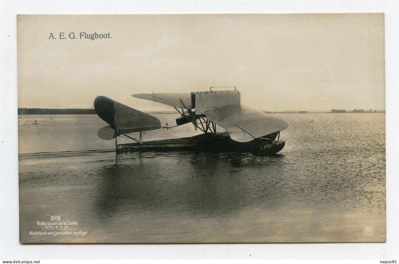 Avion.A.E.G.Flugboot - 1914-1918: 1ère Guerre