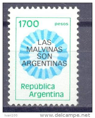 1982. Argentina, Mich.1556, Definitive With Overprint "Las Malvinas Son Argentinas",1v,  Mint/** - Neufs